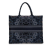 Christian Dior AB Dior Blue Dark Blue Canvas Fabric Large Kaleidiorscopic Book Tote Italy