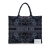 Christian Dior AB Dior Blue Dark Blue Canvas Fabric Large Kaleidiorscopic Book Tote Italy