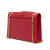 Saint Laurent B Saint Laurent Red Calf Leather Large Monogram Chevron Envelope Bag Italy