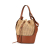 Loewe AB LOEWE Brown Beige Raffia Natural Material Balloon Bag Spain