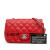 Chanel B Chanel Red Lambskin Leather Leather Mini Rectangular Classic Lambskin Single Flap Italy