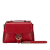 Gucci AB Gucci Red Calf Leather Small Dollar Interlocking G Satchel Italy