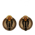 Chanel AB Chanel Gold Gold Plated Metal Clover Clip on Earrings France