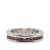 Bvlgari B Bvlgari Silver 18K White Gold Metal Garnet B.Zero1 1 Band Ring Italy