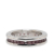 Bvlgari B Bvlgari Silver 18K White Gold Metal Garnet B.Zero1 1 Band Ring Italy