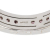 Bvlgari B Bvlgari Silver 18K White Gold Metal Garnet B.Zero1 1 Band Ring Italy