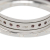 Bvlgari B Bvlgari Silver 18K White Gold Metal Garnet B.Zero1 1 Band Ring Italy