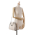 Stella McCartney AB Stella McCartney White Chemical Fiber Fabric Mini Chevron Quilted Falabella Italy