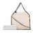 Stella McCartney AB Stella McCartney White Chemical Fiber Fabric Mini Chevron Quilted Falabella Italy