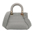 Christian Dior AB Dior Gray Light Gray Canvas Fabric Medium Cannage Lady D-Lite Italy