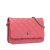 Chanel B Chanel Pink Lambskin Leather Leather Classic Lambskin Wallet on Chain Italy