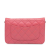 Chanel B Chanel Pink Lambskin Leather Leather Classic Lambskin Wallet on Chain Italy