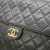 Chanel AB Chanel Black Lambskin Leather Leather CC Quilted Lambskin Single Flap France