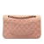 Chanel B Chanel Pink Tweed Fabric Medium Classic Double Flap France