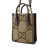 Gucci B Gucci Brown Beige Canvas Fabric Mini Jumbo GG Web Satchel Italy