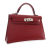 Hermès AB Hermès Red Dark Red Calf Leather Mini Epsom Kelly Sellier II 20 France