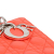 Christian Dior B Dior Orange Lambskin Leather Leather Medium Lambskin Cannage Lady Dior Italy