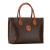 Celine B Celine Brown Coated Canvas Fabric Macadam Tote Bag Italy