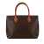 Celine B Celine Brown Coated Canvas Fabric Macadam Tote Bag Italy