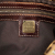 Fendi B Fendi Brown Coated Canvas Fabric Zucchino Crystal Double Flap Mamma Italy