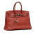 Hermès AB Hermès Red Maroon Calf Leather Togo Birkin 35 France