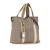 Prada B Prada Brown Beige Canvas Fabric Canapa Logo Satchel Italy