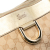 Gucci B Gucci Brown Beige with Gold Canvas Fabric GG Abbey D Ring Tote Bag Italy