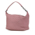 Bottega Veneta B Bottega Veneta Pink Calf Leather Intrecciato Shoulder Bag Italy