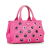 Prada B Prada Pink Canvas Fabric Canapa Grommet Satchel India