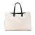 Burberry AB Burberry White Ivory Canvas Fabric Logo Tote Romania