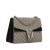 Gucci B Gucci Brown Beige with Black Canvas Fabric Medium GG Supreme Dionysus Shoulder Bag Italy