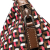 Prada AB Prada Red with Brown Nylon Fabric Tessuto Stampato Satchel Italy