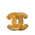 Chanel B Chanel Gold Gold Plated Metal CC Quilted Brooch France