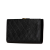 Chanel B Chanel Black Caviar Leather Leather Quilted Caviar French Long Wallet France