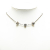 Louis Vuitton B Louis Vuitton Silver Brass Metal Silver Plated Crystal Gamble Necklace Italy