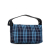 Burberry B Burberry Blue Nylon Fabric Nova Check Handbag Italy