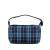 Burberry B Burberry Blue Nylon Fabric Nova Check Handbag Italy