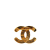 Chanel AB Chanel Gold Gold Plated Metal CC Quilted Brooch France