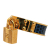 Hermès AB Hermès Blue Navy Gold Plated Metal Kelly Scarf Ring France