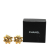 Chanel B Chanel Gold Gold Plated Metal CC Clip On Earrings France