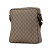 Gucci B Gucci Brown Beige Coated Canvas Fabric GG Supreme Crossbody Italy