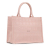 Christian Dior AB Dior Pink Light Pink Canvas Fabric Medium Cannage Embroidered Book Tote Italy