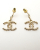 Chanel Coco Mark Pendant Earrings