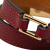 Hermès B Hermès Red Bordeaux with Gold Calf Leather Epsom Rivale Double Tour Bracelet France