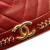 Chanel B Chanel Red Lambskin Leather Leather Paris Cosmopolite Small Chevron Lambskin Bucket Bag Italy