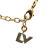 Louis Vuitton B Louis Vuitton Gold Gold Plated Metal Crystal Love Letter Necklace Italy