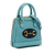 Gucci B Gucci Blue Light Blue Raffia Natural Material Mini Horsebit 1955 Top Handle Bag Italy