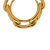 Hermès B Hermès Gold Gold Plated Metal Chaine d'Ancre Scarf Ring France