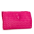 Bottega Veneta B Bottega Veneta Pink Calf Leather Intrecciato Flap Clutch Italy