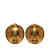 Chanel B Chanel Gold Gold Plated Metal CC Clip On Earrings France